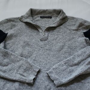 Brandy Melville Gray Zip-Up Sweater